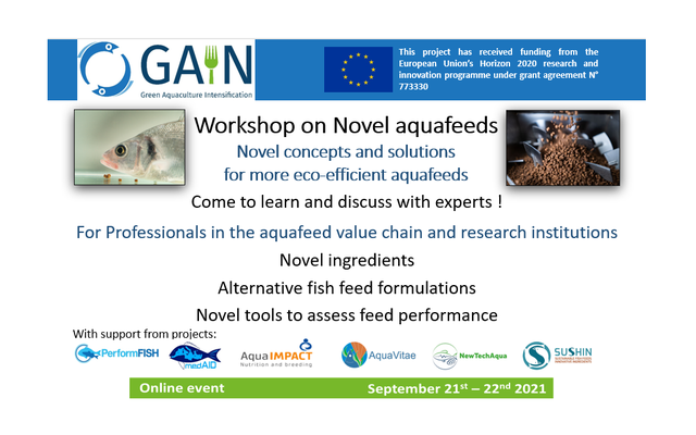 Join workshop on novel aquafeeds
