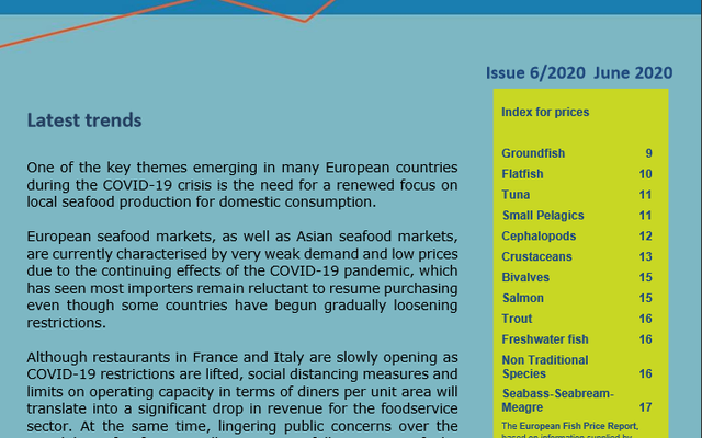 European seafood prices begin to recover