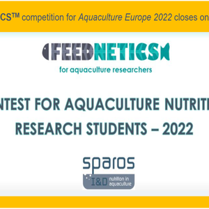 Apply for SPAROS prize for aquaculture nutrition research students