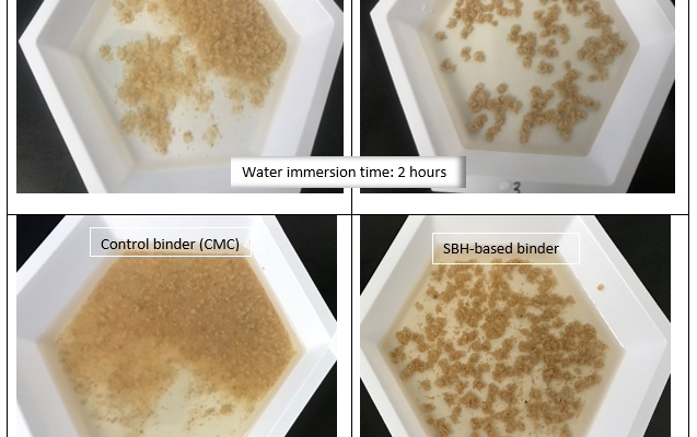 Are soybean hulls optimal binding agents in aquafeeds?