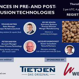 Register for Advances in pre- and post-extrusion technologies webinar