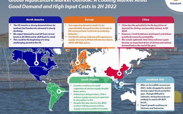 Seafood demand to weaken from peak levels in 2H 2022, RaboResearch reports