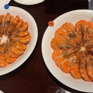 Boiled shrimp platter A_B