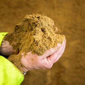 Fishmeal in hand