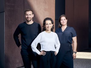 MicroHarvest co-founders (from L to R) Jonathan Roberz, Luísa Cruz and Katelijne Bekers