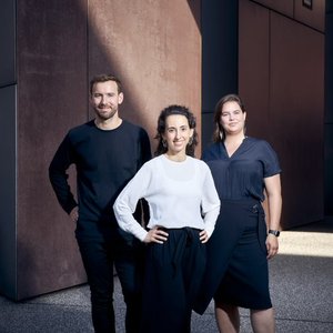 MicroHarvest co-founders (from L to R) Jonathan Roberz, Luísa Cruz and Katelijne Bekers