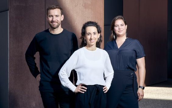 MicroHarvest co-founders (from L to R) Jonathan Roberz, Luísa Cruz and Katelijne Bekers